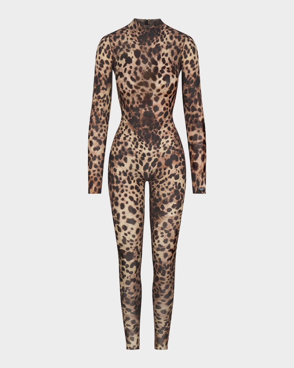Milky Sheer Turtleneck Catsuit